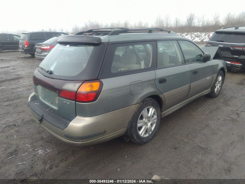 2004 Subaru Outback VIN: 4S3BH675147631567 Lot: 38493246