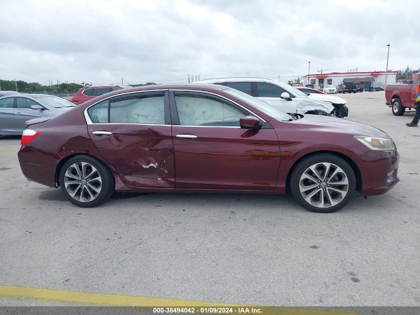 2015 Honda Accord Sport VIN: 1HGCR2F56FA129396 Lot: 38494042