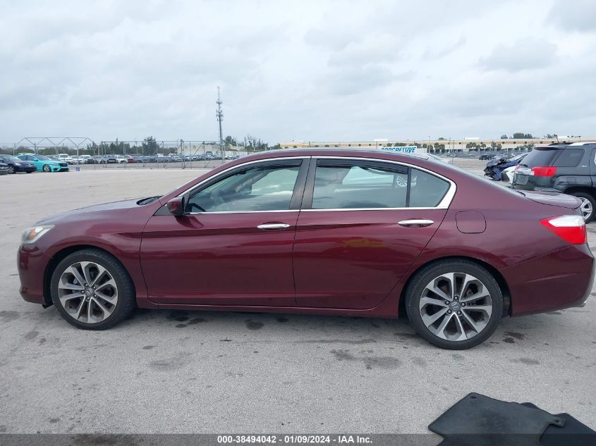 2015 Honda Accord Sport VIN: 1HGCR2F56FA129396 Lot: 38494042