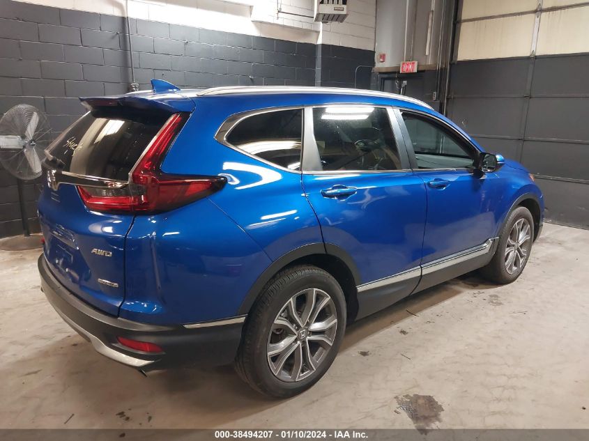 2022 Honda Cr-V Awd Touring VIN: 7FARW2H91NE002745 Lot: 38494207