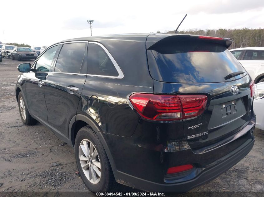 2020 Kia Sorento 2.4L L VIN: 5XYPG4A30LG643604 Lot: 38494542