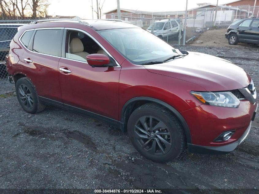 2016 Nissan Rogue Sl VIN: 5N1AT2MT2GC780342 Lot: 38494876