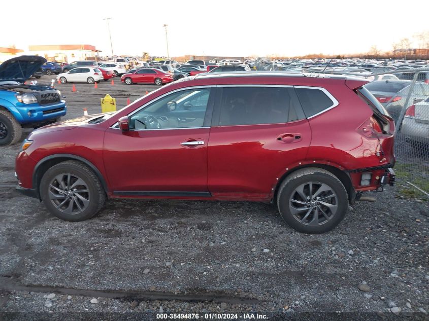 2016 Nissan Rogue Sl VIN: 5N1AT2MT2GC780342 Lot: 38494876