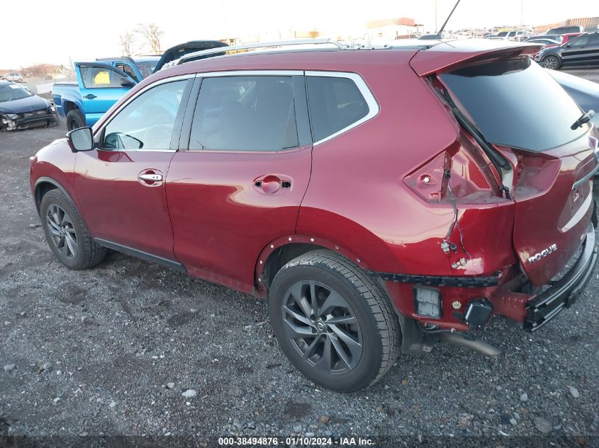 2016 Nissan Rogue Sl VIN: 5N1AT2MT2GC780342 Lot: 38494876