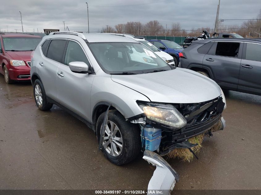 2015 Nissan Rogue Sv VIN: KNMAT2MV7FP540863 Lot: 38495197