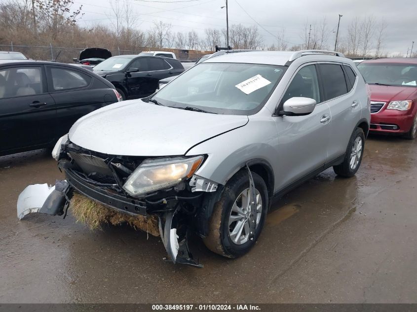 2015 Nissan Rogue Sv VIN: KNMAT2MV7FP540863 Lot: 38495197