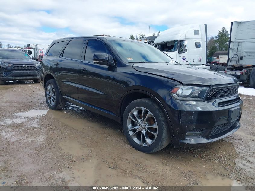 2019 Dodge Durango Gt Plus Awd VIN: 1C4RDJDG6KC651935 Lot: 38495282