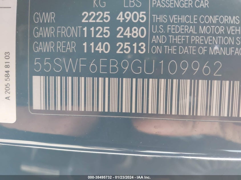 2016 MERCEDES-BENZ C 450 AMG 4MATIC - 55SWF6EB9GU109962