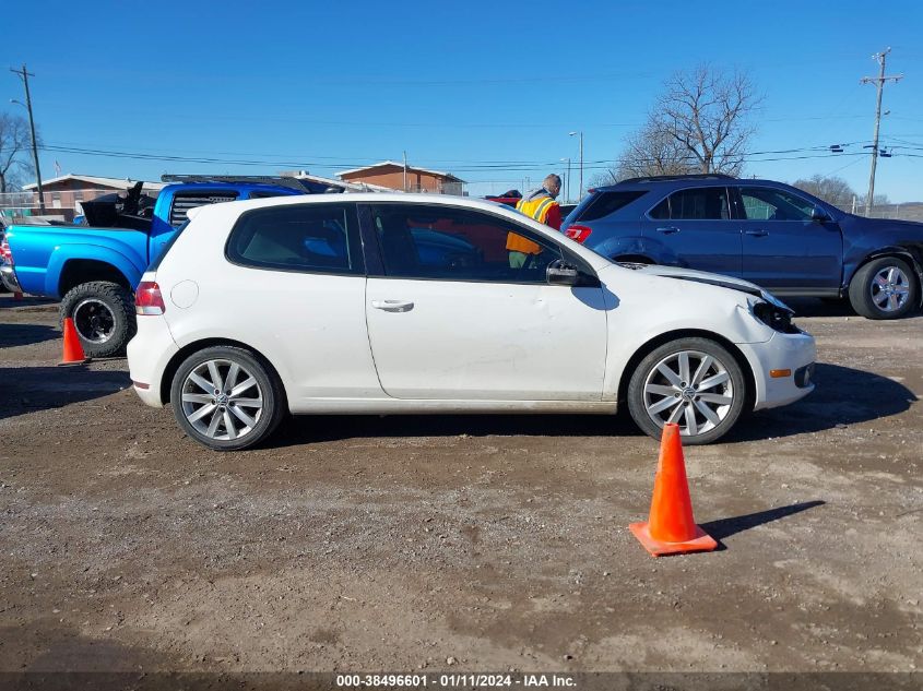 2011 Volkswagen Golf Tdi 2-Door VIN: WVWBM7AJ3BW181768 Lot: 38496601