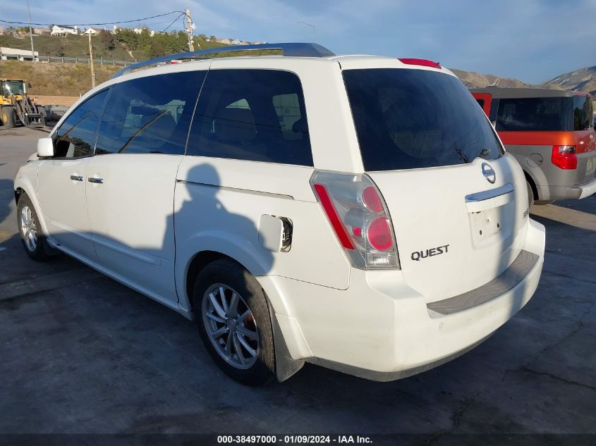 5N1BV28U87N123485 2007 Nissan Quest 3.5 Se