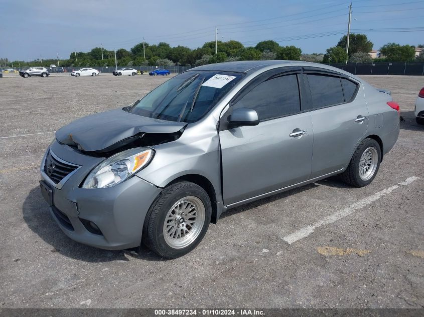 2014 Nissan Versa 1.6 S/1.6 S+/1.6 Sl/1.6 Sv VIN: 3N1CN7AP1EK461584 Lot: 38497234