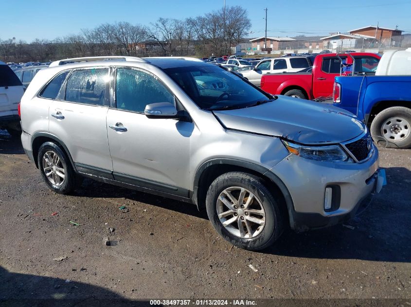 2014 Kia Sorento Lx VIN: 5XYKT4A66EG467337 Lot: 38497357