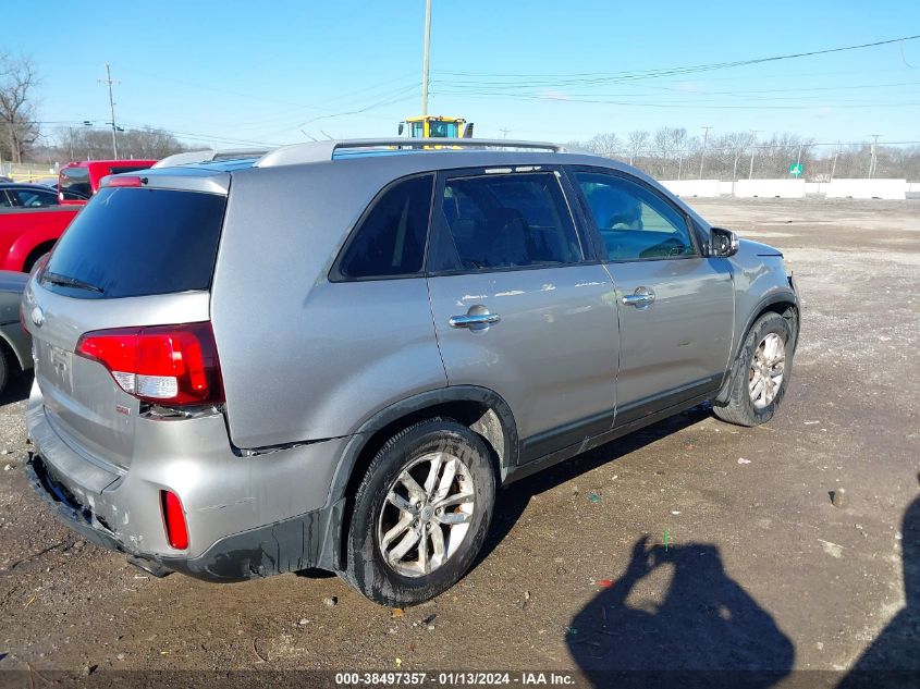 2014 Kia Sorento Lx VIN: 5XYKT4A66EG467337 Lot: 38497357