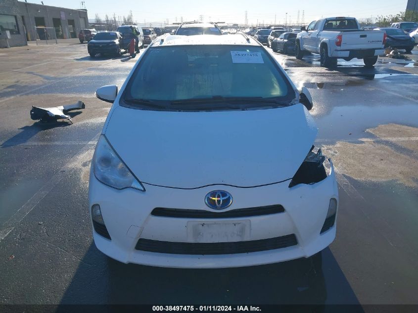 2012 Toyota Prius C Two VIN: JTDKDTB36C1504492 Lot: 38497475