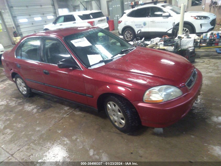 1998 Honda Civic Lx VIN: 1HGEJ6676WL030493 Lot: 38498337