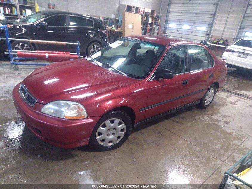 1998 Honda Civic Lx VIN: 1HGEJ6676WL030493 Lot: 38498337