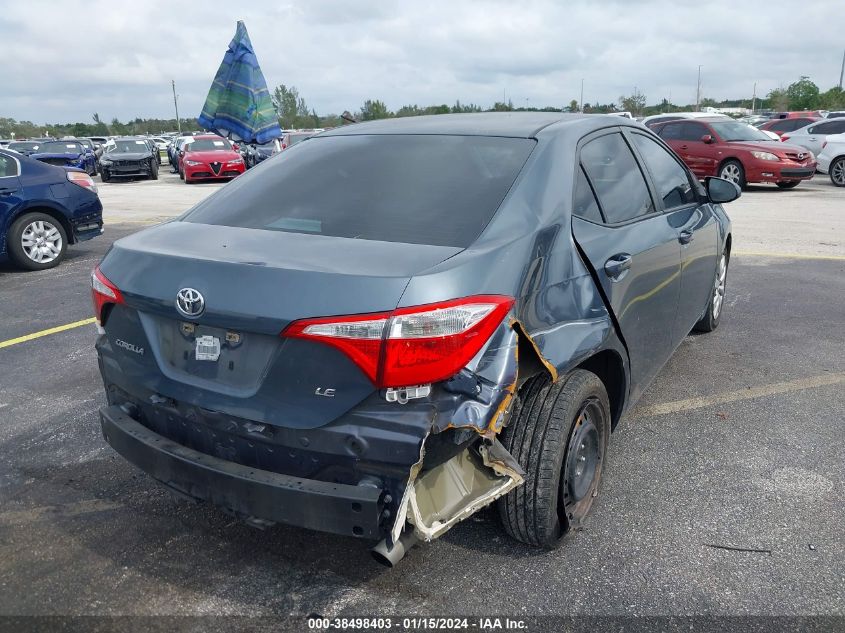 2014 Toyota Corolla Le VIN: 5YFBURHE4EP157688 Lot: 38498403