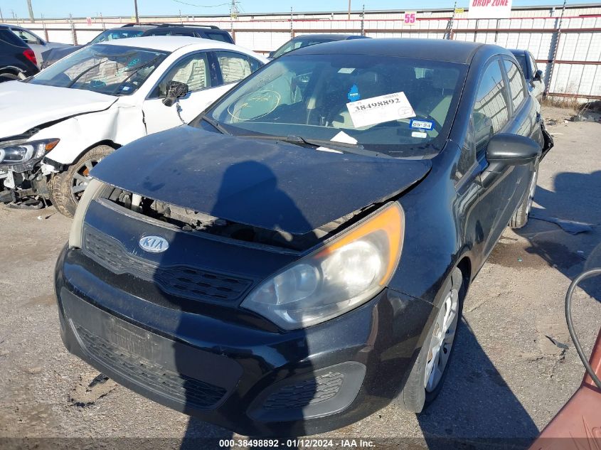 2012 Kia Rio VIN: KNADM5A3506017130 Lot: 38498892