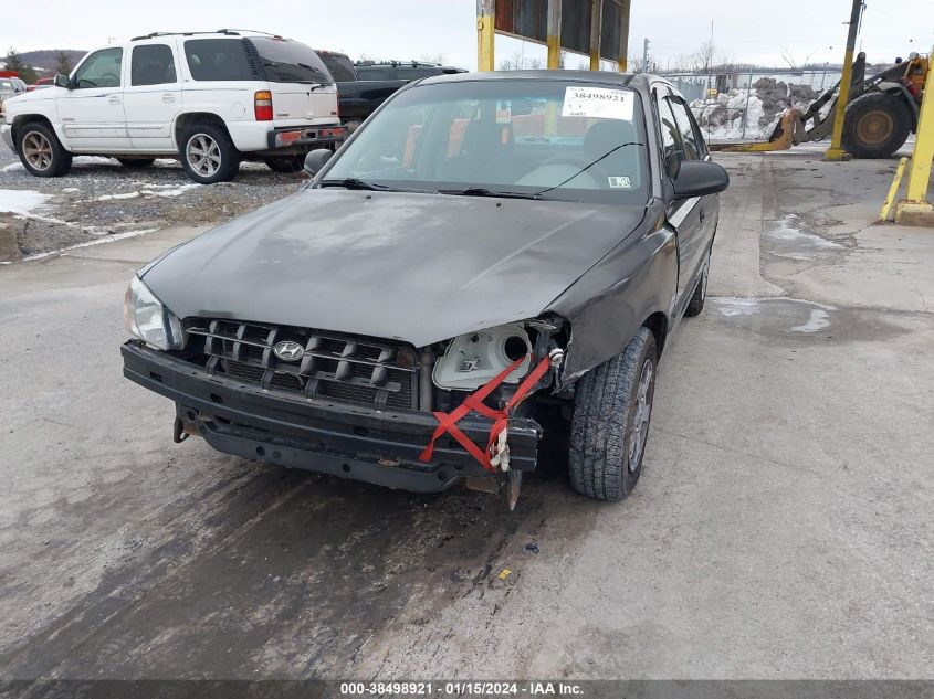 2002 Hyundai Accent Gl VIN: KMHCG45C62U285720 Lot: 38498921