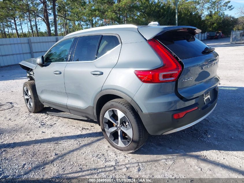 2023 Volvo Xc40 B5 Plus Bright Theme VIN: YV4L12UN7P2926287 Lot: 38498981