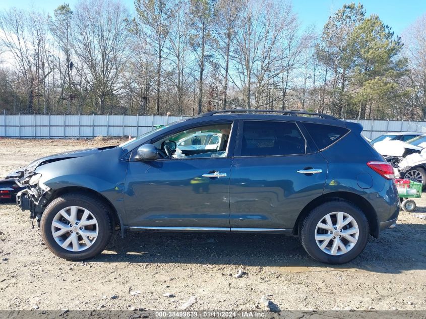 2012 Nissan Murano Sl VIN: JN8AZ1MW4CW214834 Lot: 38499839