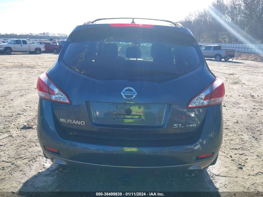 2012 Nissan Murano Sl VIN: JN8AZ1MW4CW214834 Lot: 38499839