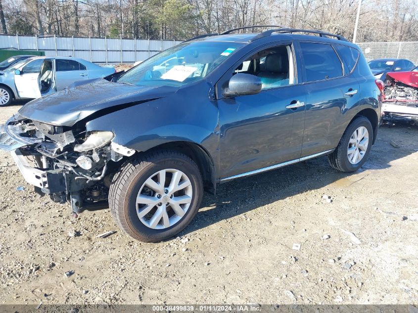 2012 Nissan Murano Sl VIN: JN8AZ1MW4CW214834 Lot: 38499839