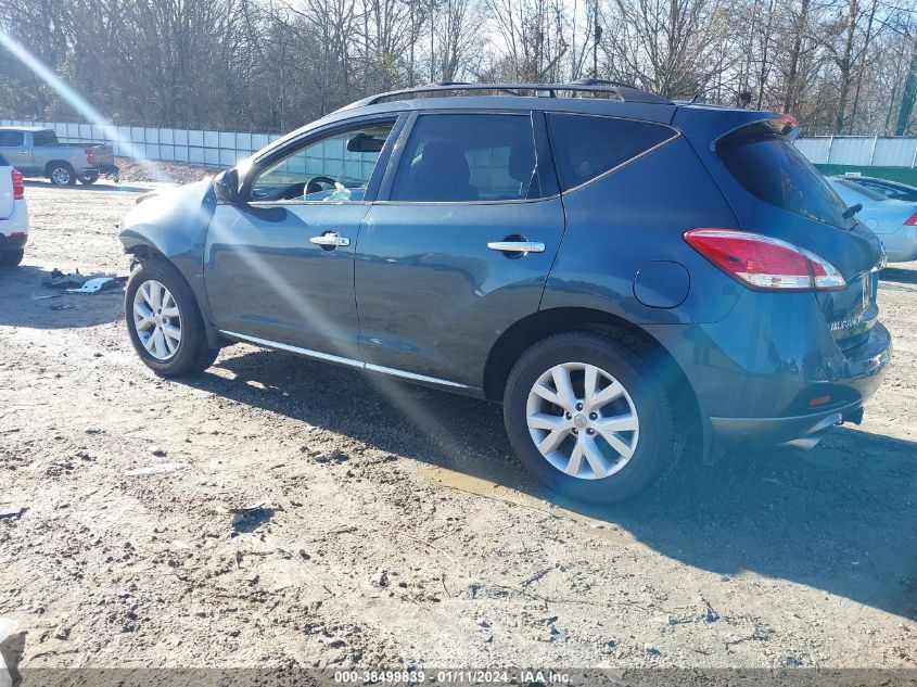 2012 Nissan Murano Sl VIN: JN8AZ1MW4CW214834 Lot: 38499839