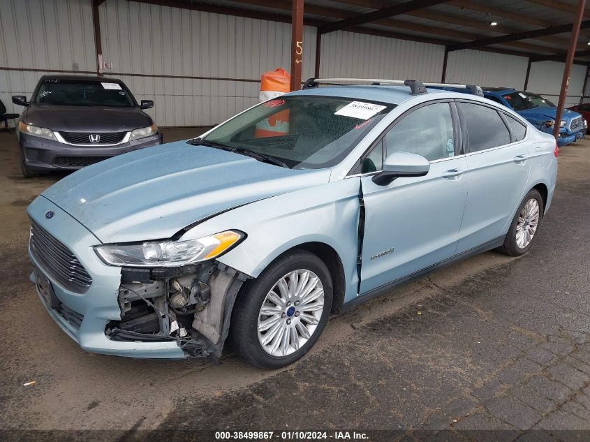 2014 Ford Fusion Hybrid S VIN: 3FA6P0UU5ER357657 Lot: 38499867