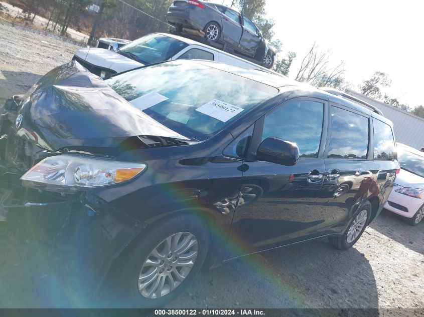 2013 Toyota Sienna Xle V6 8 Passenger VIN: 5TDYK3DC8DS387760 Lot: 38500122