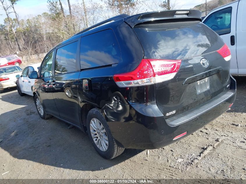 2013 Toyota Sienna Xle V6 8 Passenger VIN: 5TDYK3DC8DS387760 Lot: 38500122