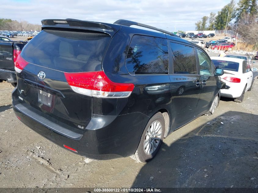 2013 Toyota Sienna Xle V6 8 Passenger VIN: 5TDYK3DC8DS387760 Lot: 38500122