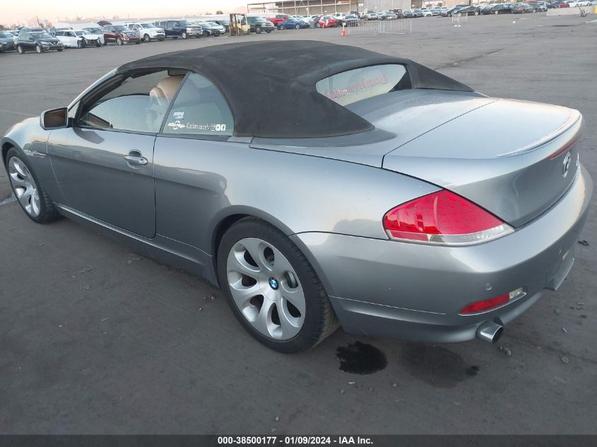 WBAEK73455B323749 2005 BMW 645Ci