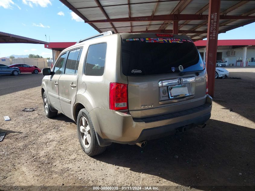 2009 Honda Pilot Ex-L VIN: 5FNYF386X9B010433 Lot: 38500335