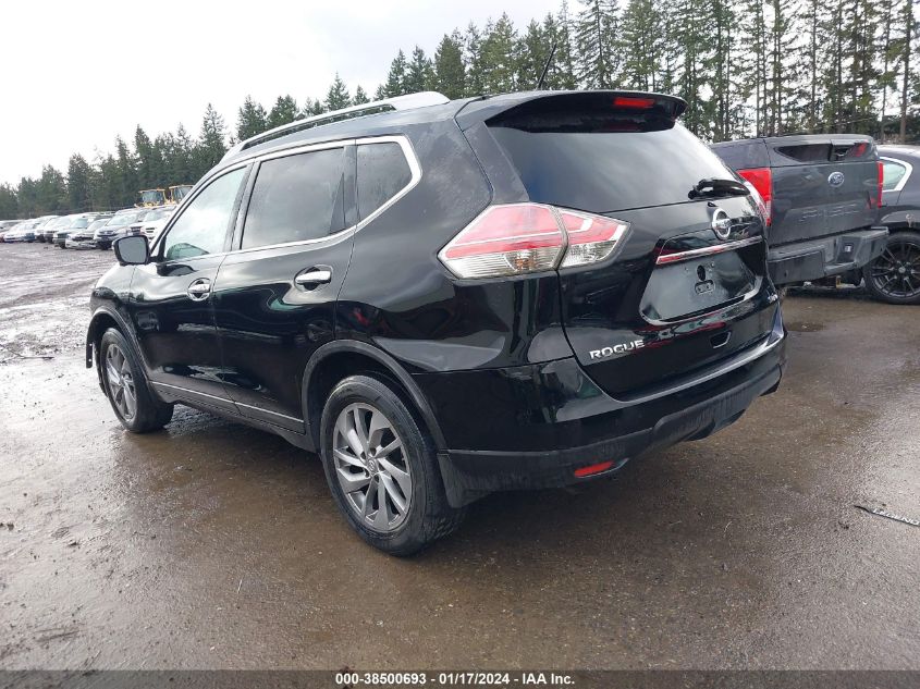 2015 Nissan Rogue Sl VIN: 5N1AT2MV9FC924596 Lot: 38500693