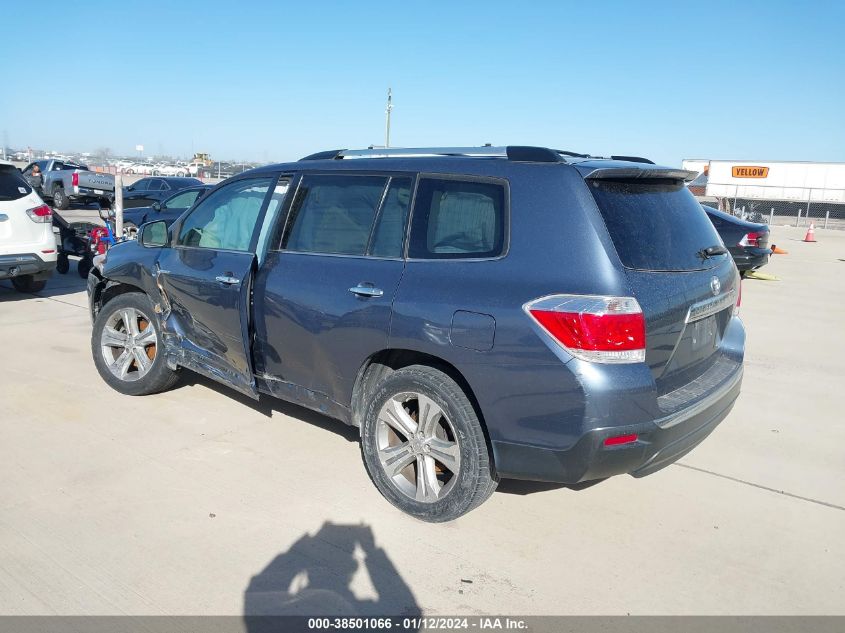 2013 Toyota Highlander Limited V6 VIN: 5TDYK3EH0DS103886 Lot: 38501066