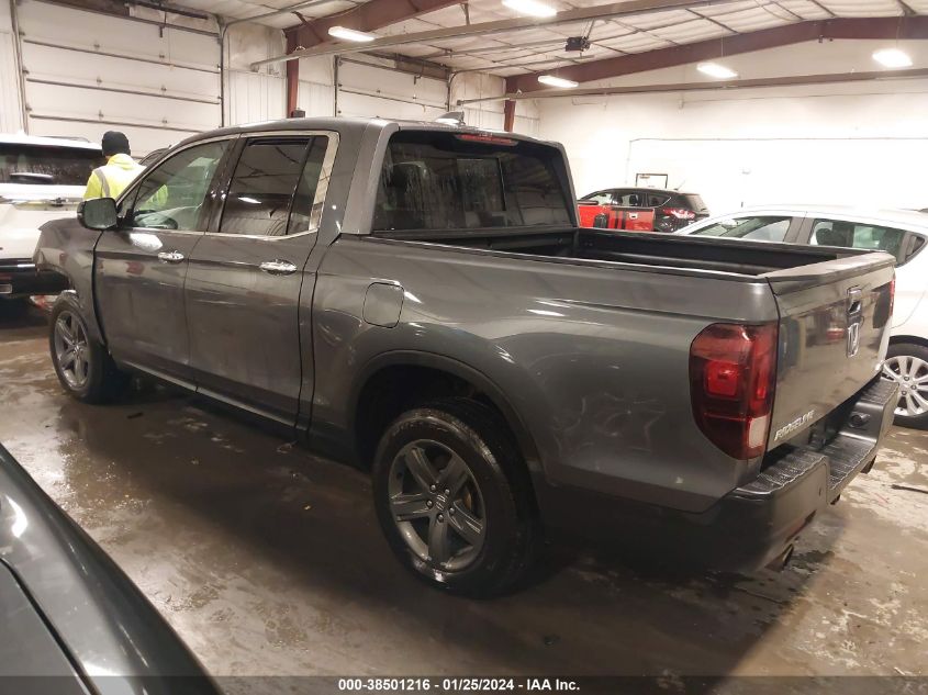 2022 Honda Ridgeline Rtl-E VIN: 5FPYK3F75NB029285 Lot: 38501216