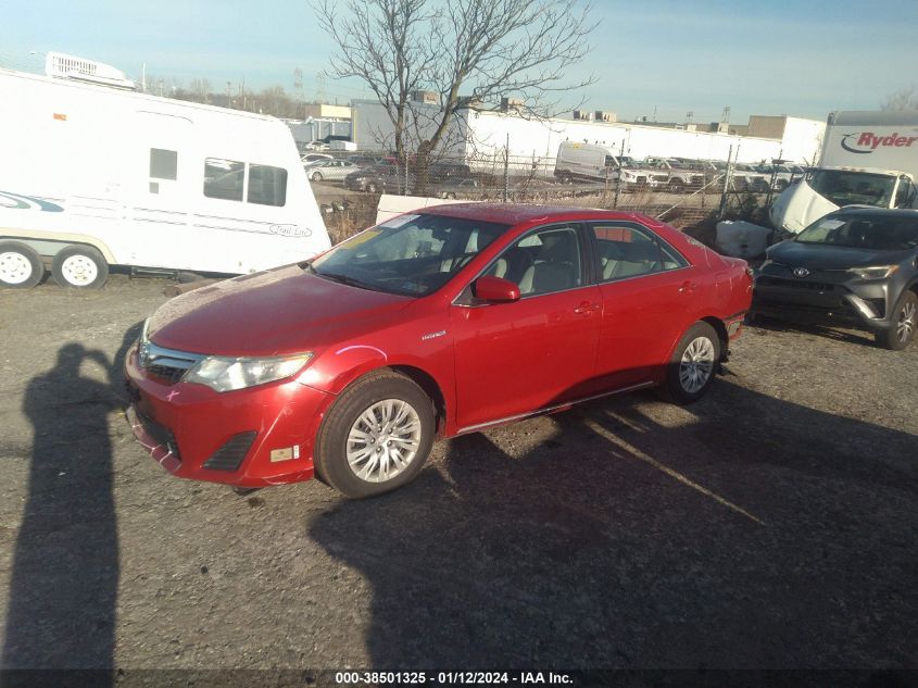 4T1BD1FK5EU108704 2014 Toyota Camry Hybrid Le