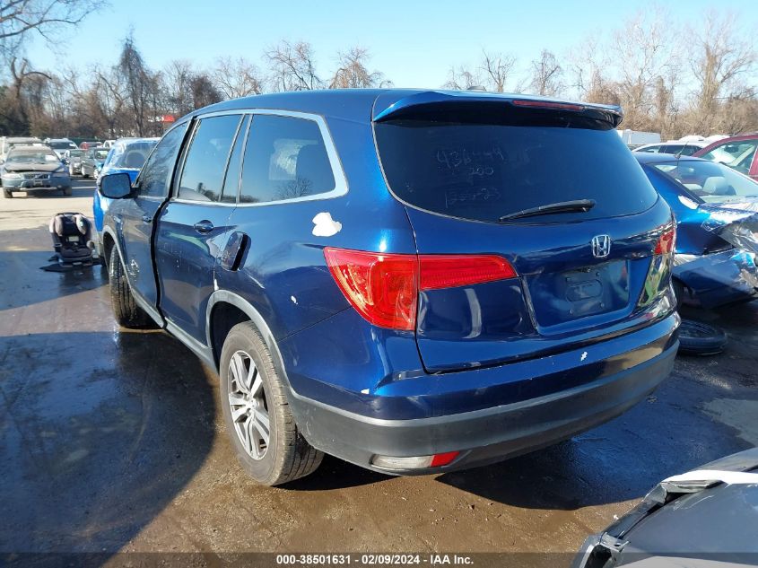 2016 Honda Pilot Ex-L VIN: 5FNYF5H5XGB006947 Lot: 38501631