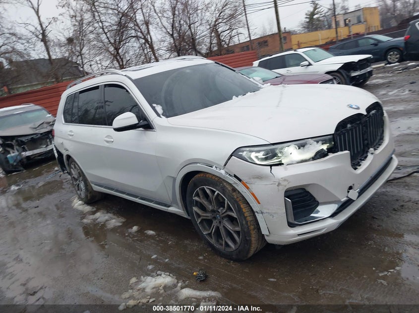 2021 BMW X7 xDrive40I VIN: 5UXCW2C03M9E83280 Lot: 38501770