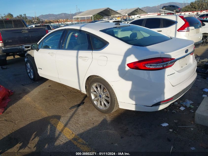 3FA6P0LU5HR191095 2017 Ford Fusion Hybrid Se