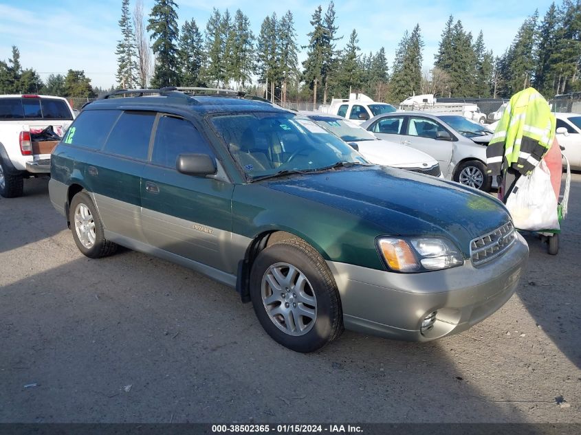 2000 Subaru Outback VIN: 4S3BH6658Y7617060 Lot: 38502365