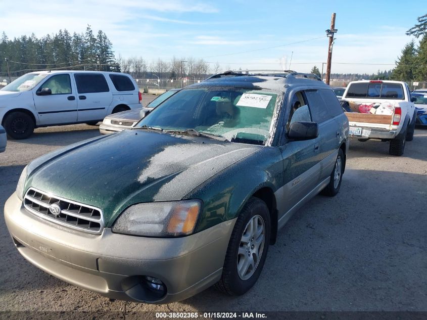 2000 Subaru Outback VIN: 4S3BH6658Y7617060 Lot: 38502365