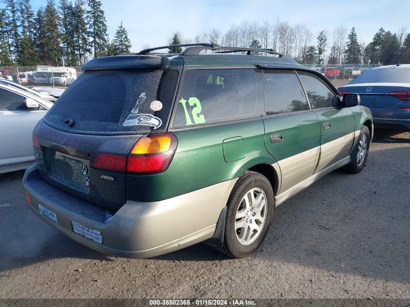 2000 Subaru Outback VIN: 4S3BH6658Y7617060 Lot: 38502365