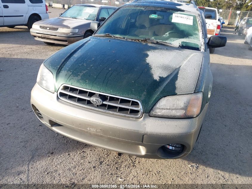 2000 Subaru Outback VIN: 4S3BH6658Y7617060 Lot: 38502365