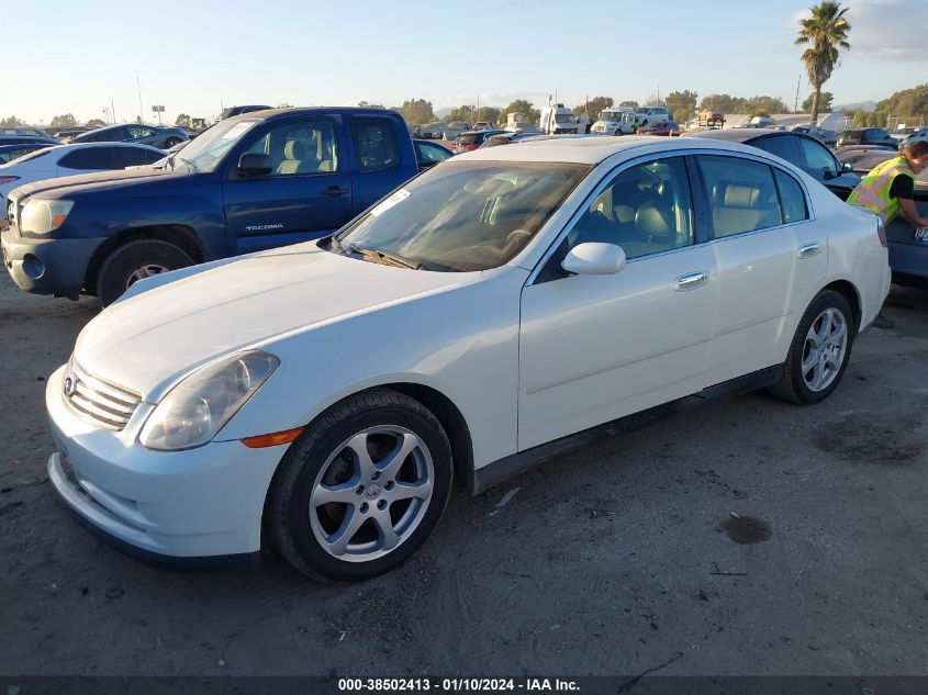 2003 Infiniti G35 Leather VIN: JNKCV51E93M333234 Lot: 38502413