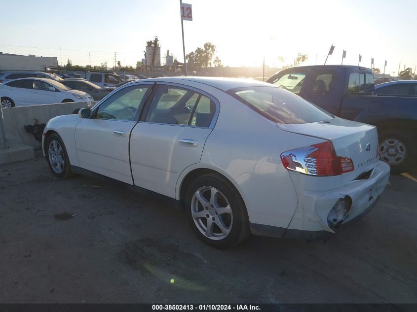 2003 Infiniti G35 Leather VIN: JNKCV51E93M333234 Lot: 38502413