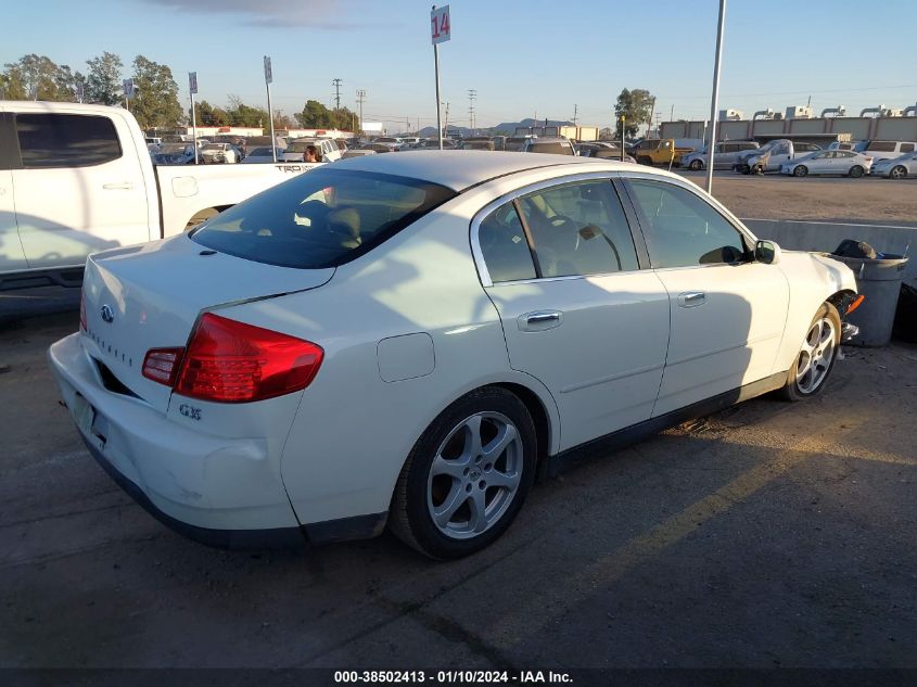 2003 Infiniti G35 Leather VIN: JNKCV51E93M333234 Lot: 38502413