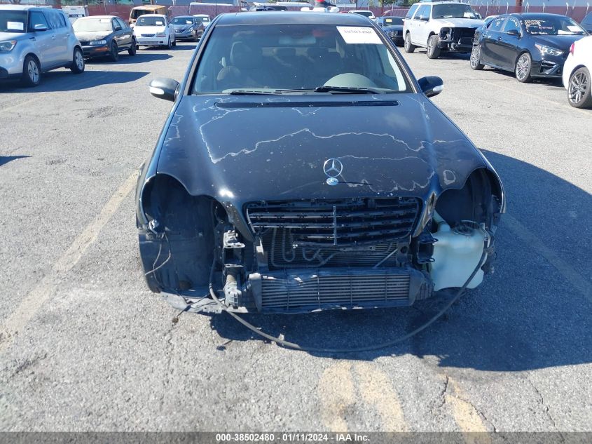 2005 Mercedes-Benz C 230 Kompressor Sport VIN: WDBRF40J55F629214 Lot: 38502480