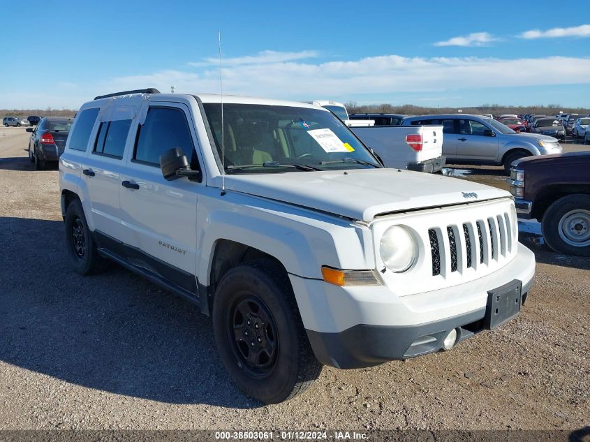 2014 Jeep Patriot Sport VIN: 1C4NJPBBXED726507 Lot: 38503061